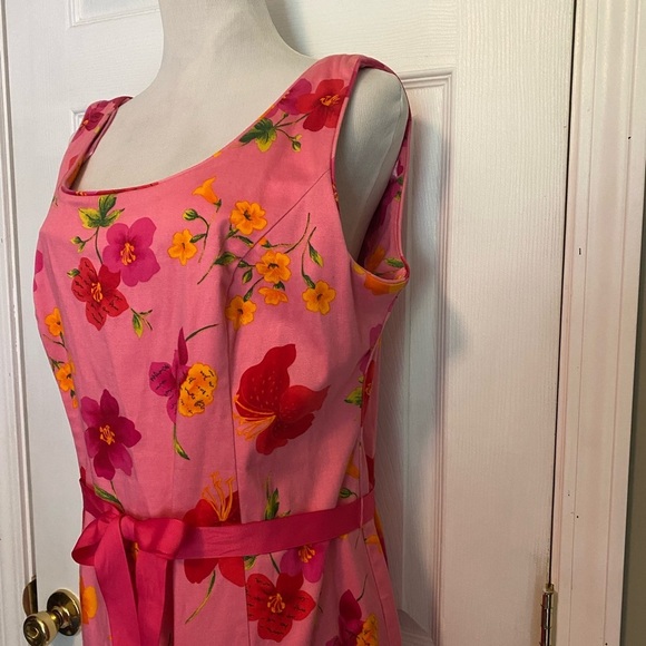 Sag Harbor Pink Midi Sundress Sleeveless - Picture 5 of 9